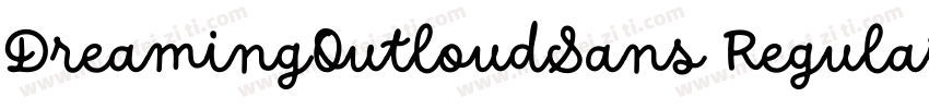 DreamingOutloudSans Regular字体转换